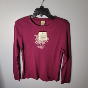 NWT 100% organic cotton LL Bean sz small pullover